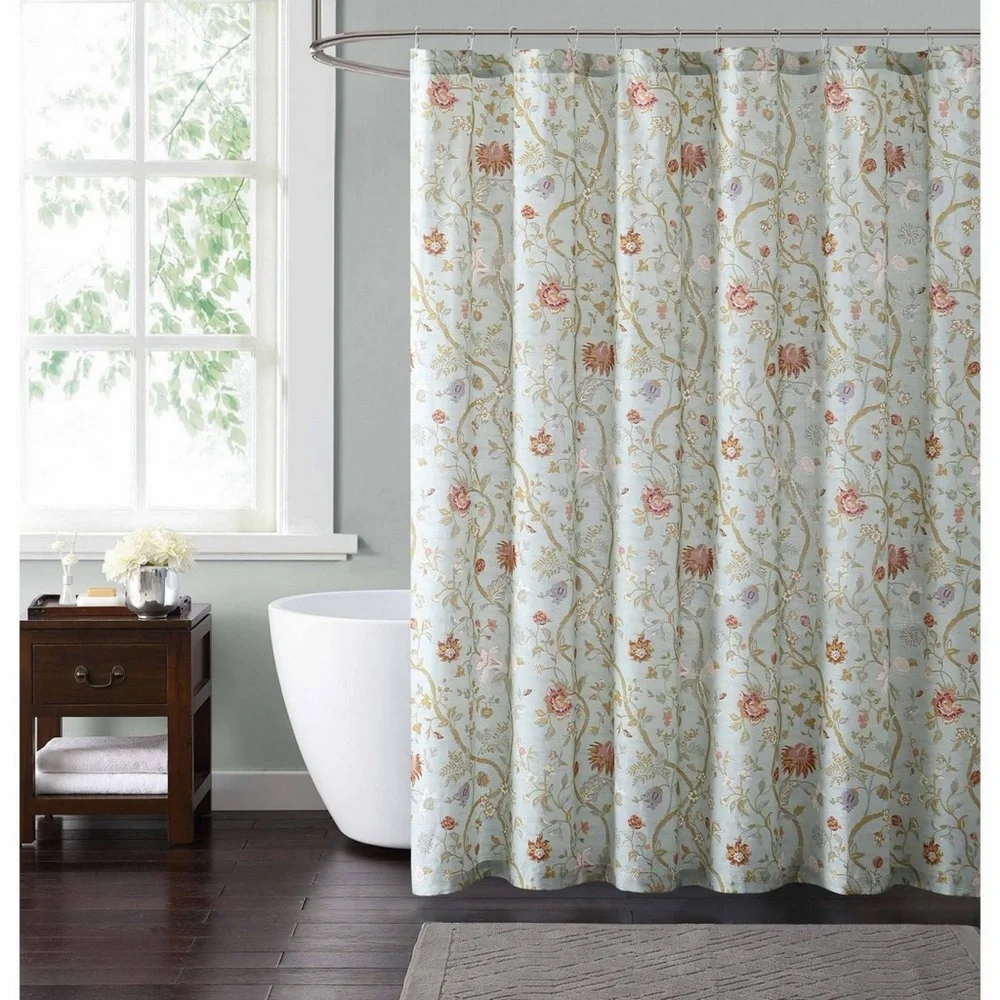 Style 212 Bedford Floral Shower Curtain Sz 72x72 NWT